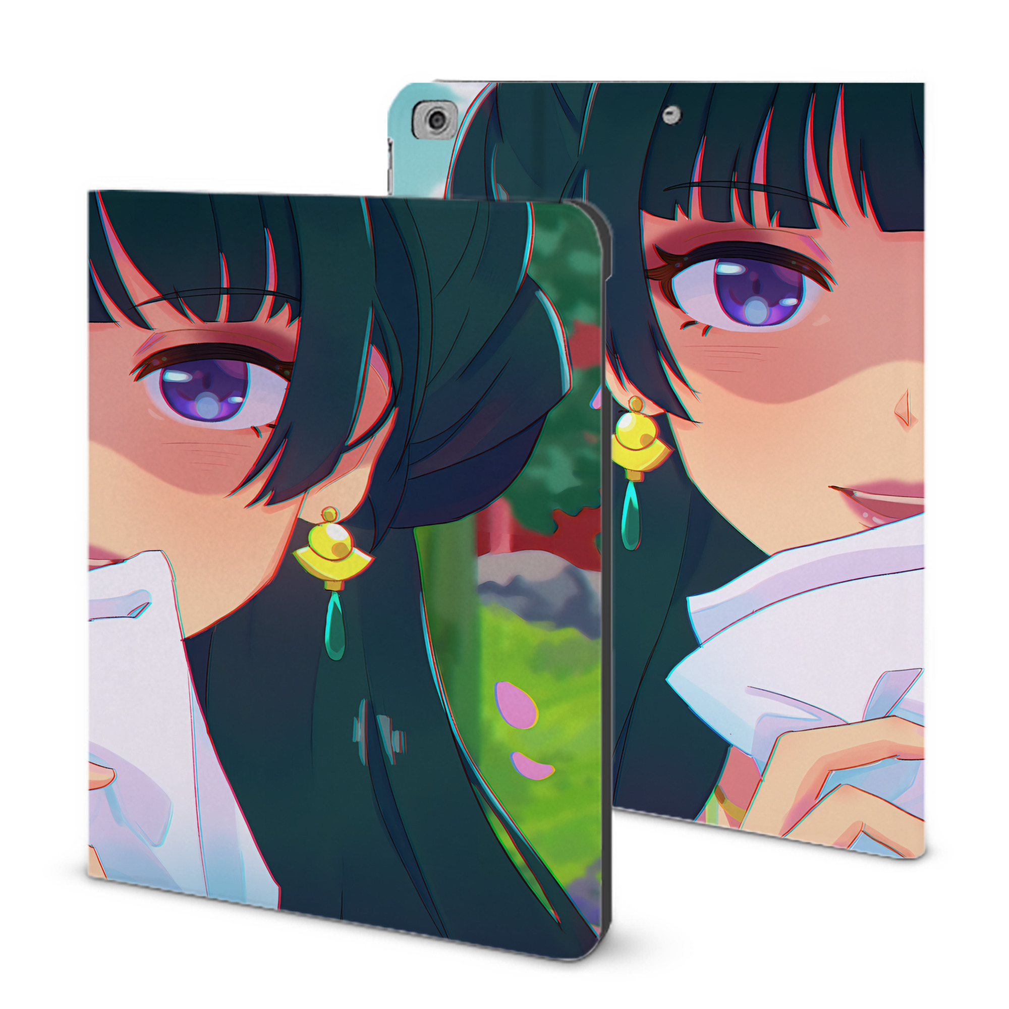 （画像用） 薬屋のひとりごと The Apothecary Diaries IPad ケース ブック型 PUレザー TPU 耐衝撃 軽量 薄型 ペン収納なし 全面保護 IPad 各モデル対応